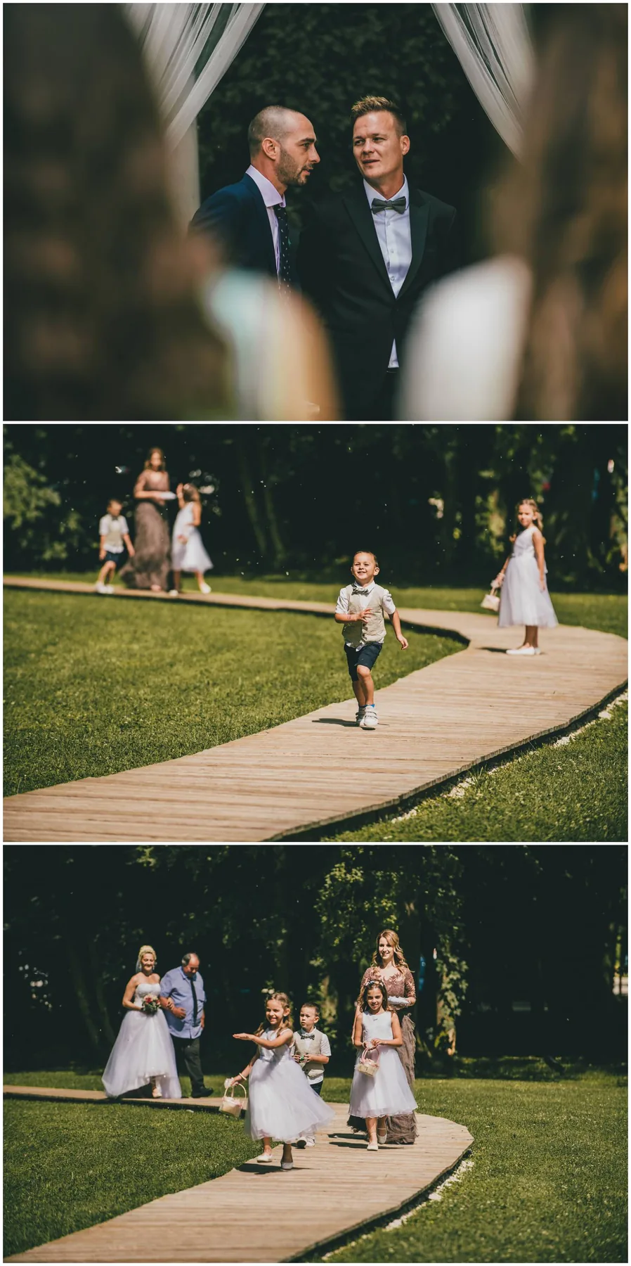 Fotografija šrije samog dolaska mladenke - djeca