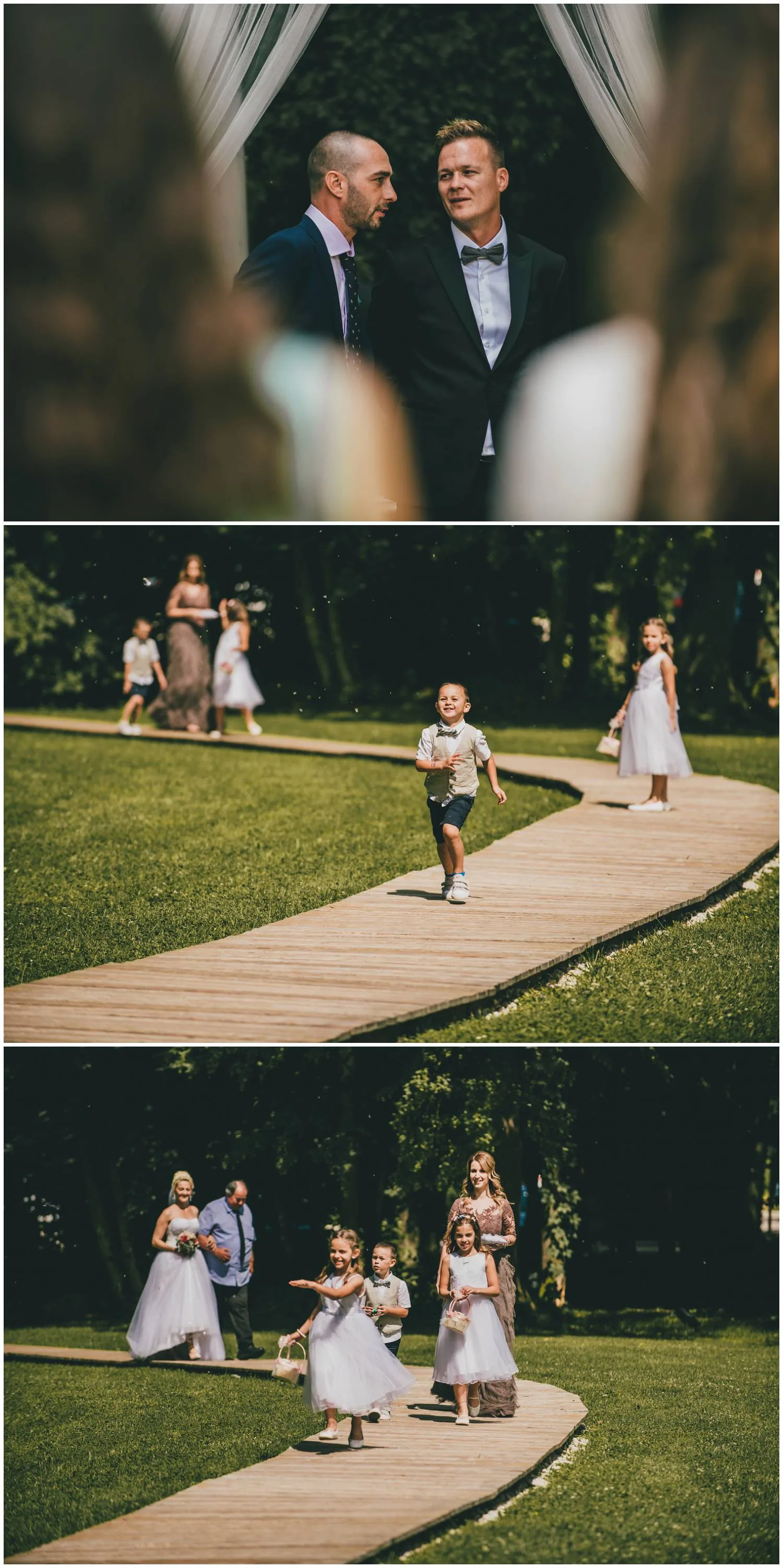 Fotografija šrije samog dolaska mladenke - djeca