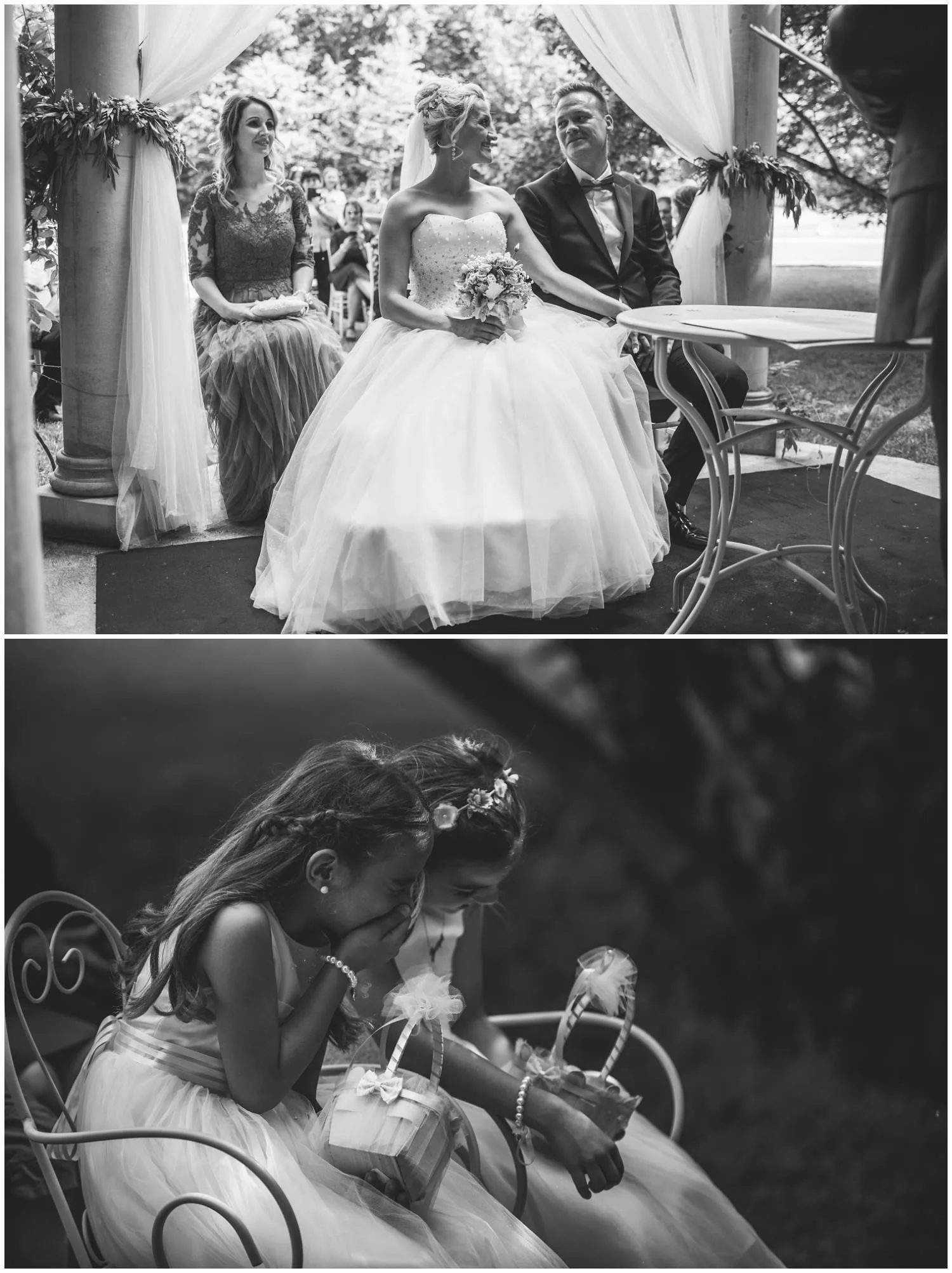 Fotografija mladenaca pred matičarem i reakcija curica