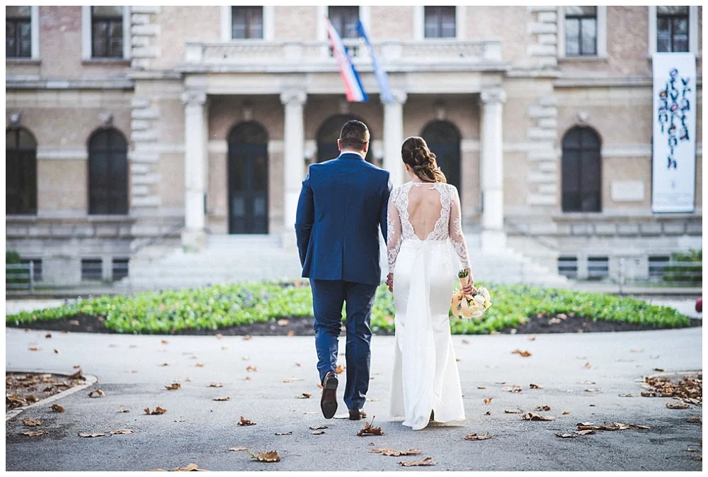 Fotografiranje vjenčanja u Zagrebu, mladenci na Zrinjevcu