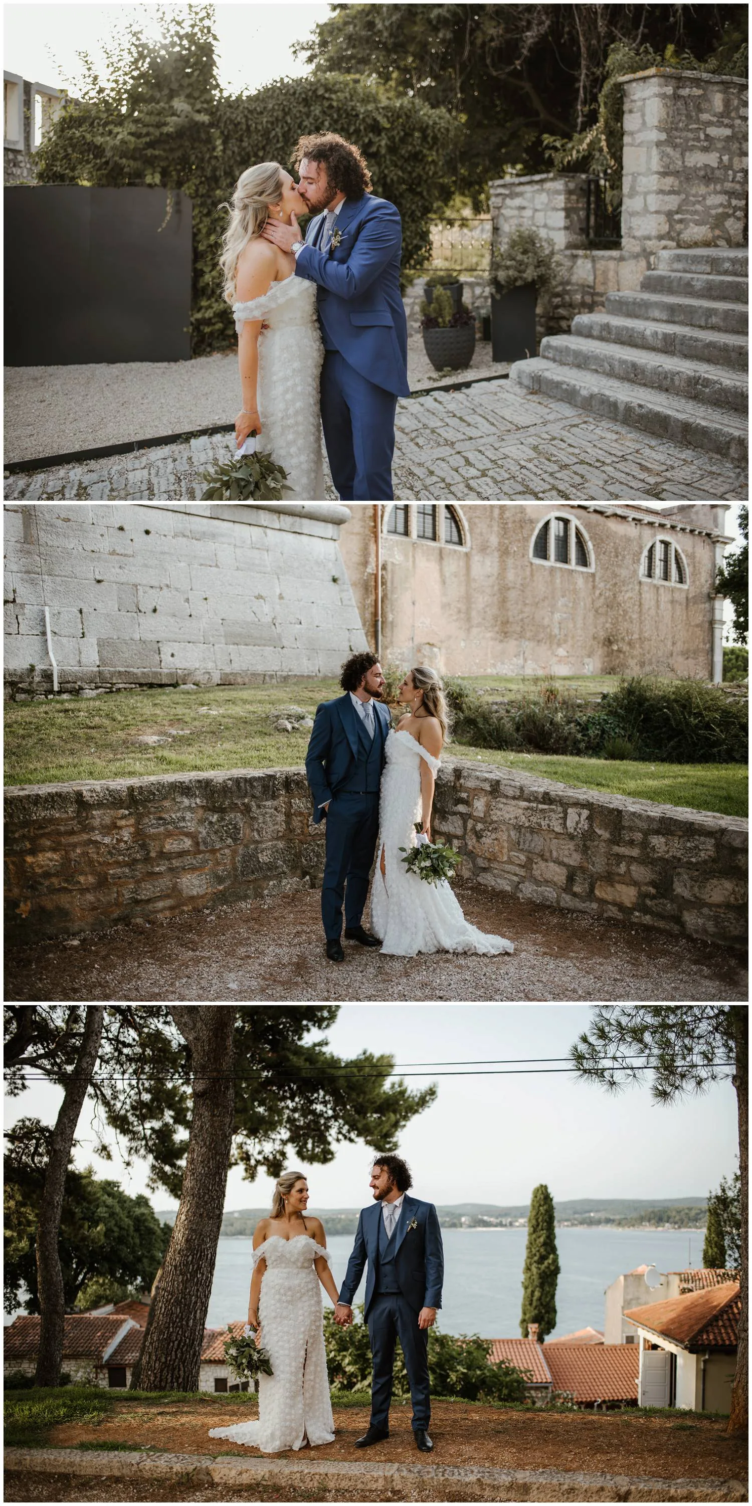 Vjenčanje ispred crkve sv. Eufemije u Rovinju