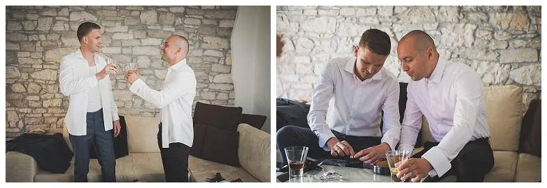 Spremanje, mladoženja i kum