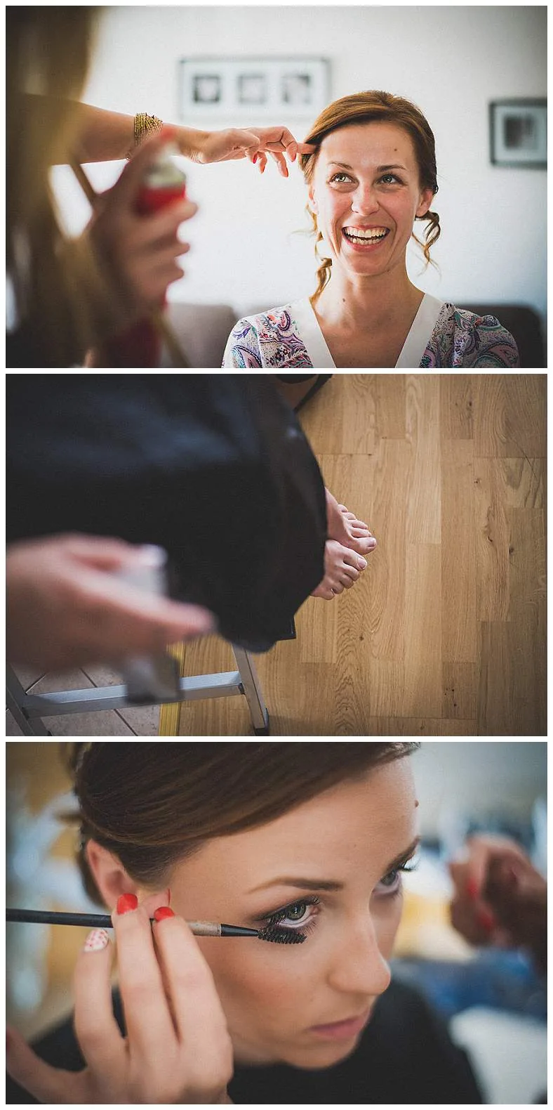 Snimanje vjencanja, mladenka, detalji