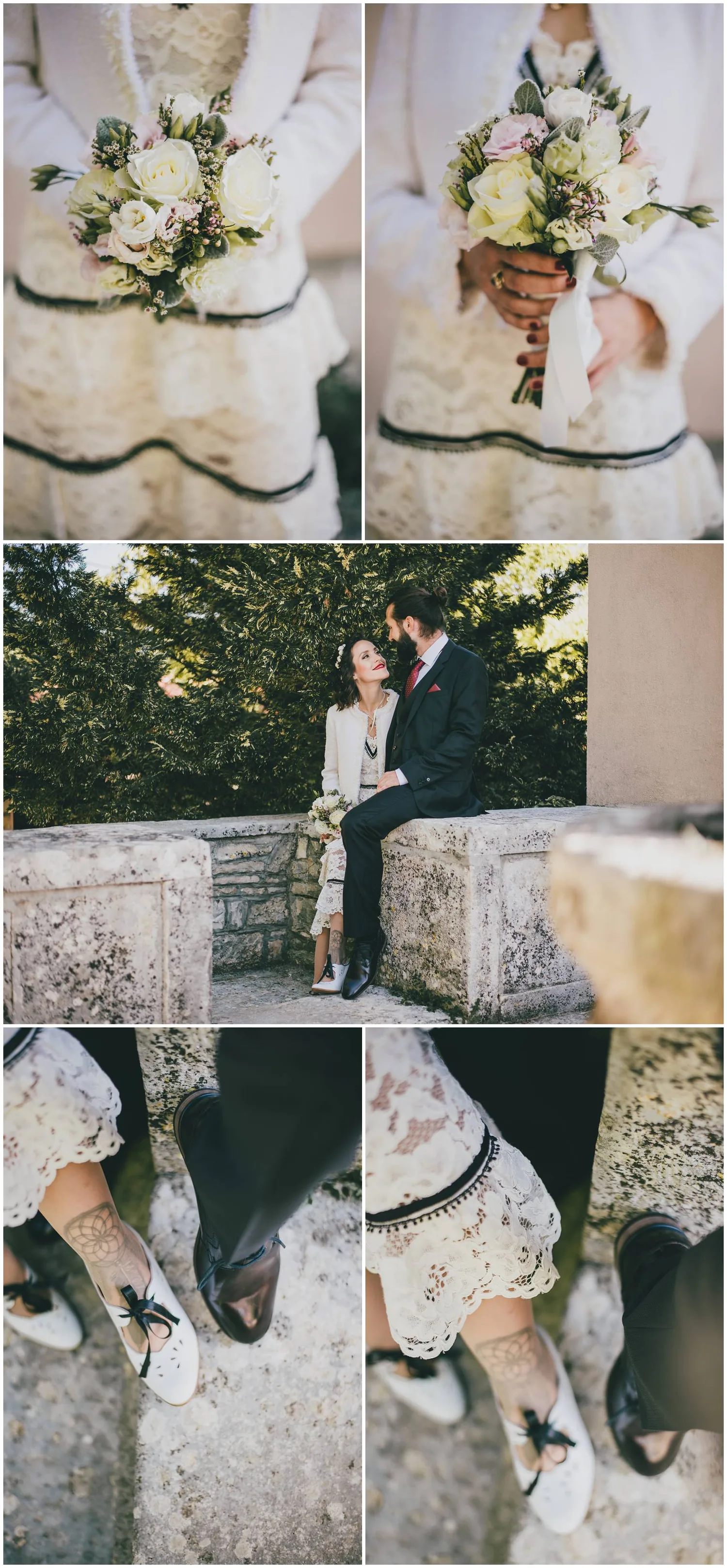 Fotografija mladenaca na vjenčanju u Istri