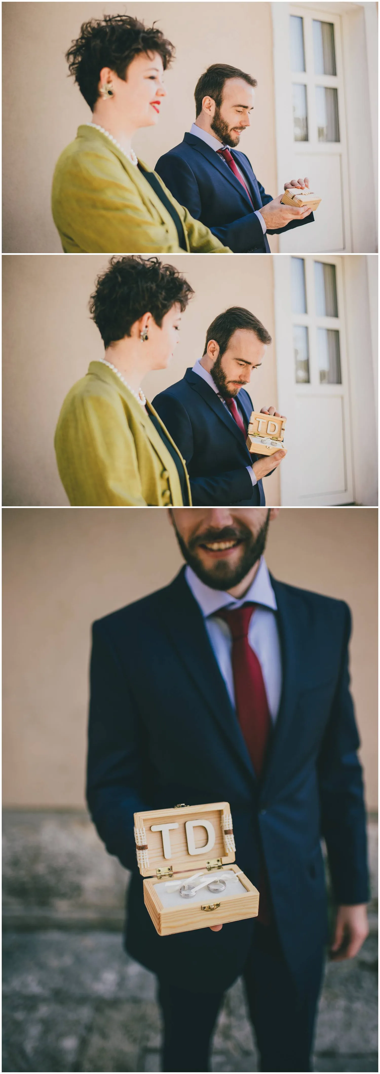 Kum na vjenčanju i fotografija vjenčanog prstenja