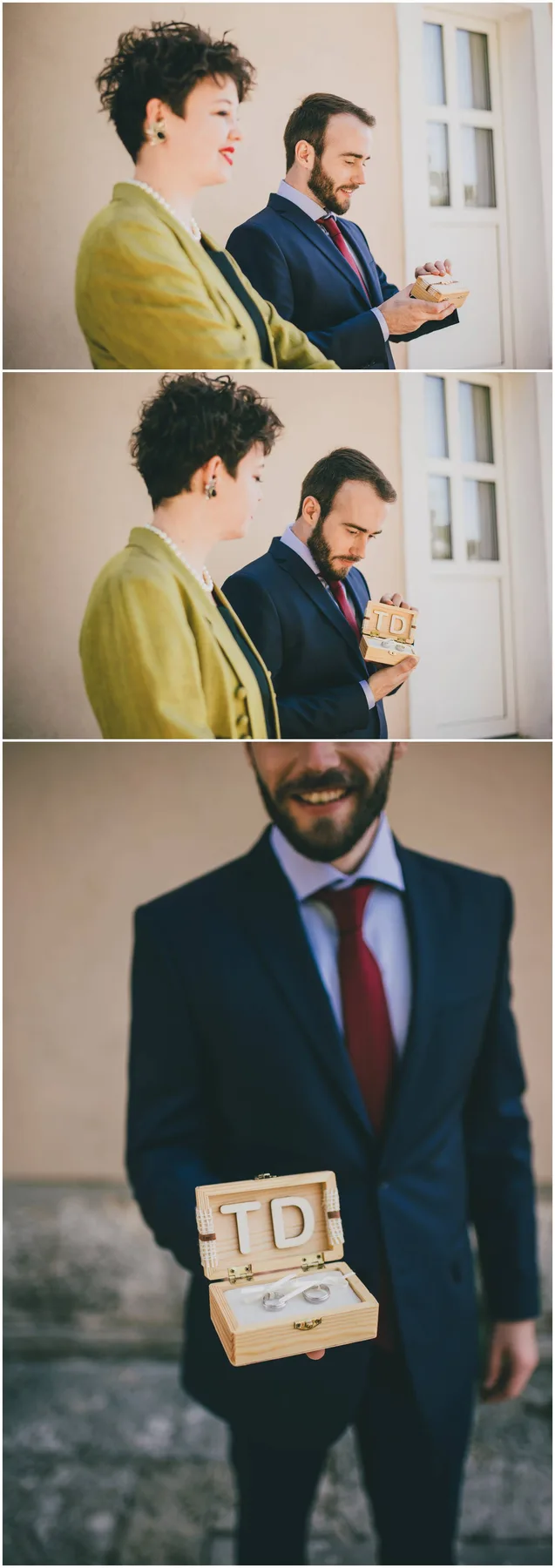 Kum na vjenčanju i fotografija vjenčanog prstenja