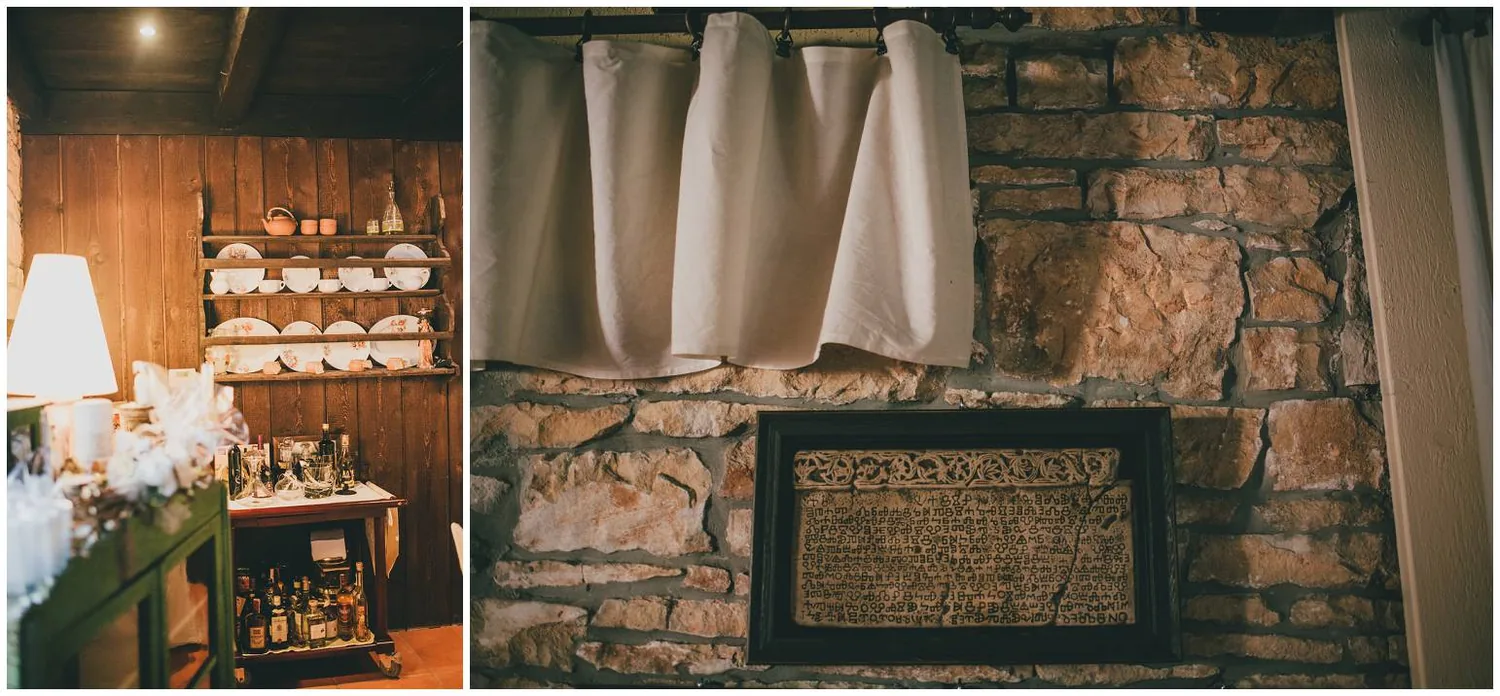 Detalji unutrašnjosti restorana za vjenčanja na imanju Stancija 1904, Smoljanci